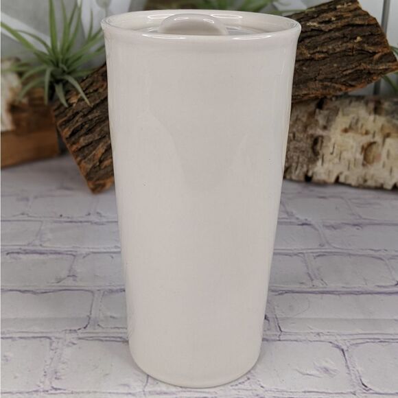 Rae Dunn FAITH Ceramic Travel Tumbler Mug with Lid - Picture 2 of 8